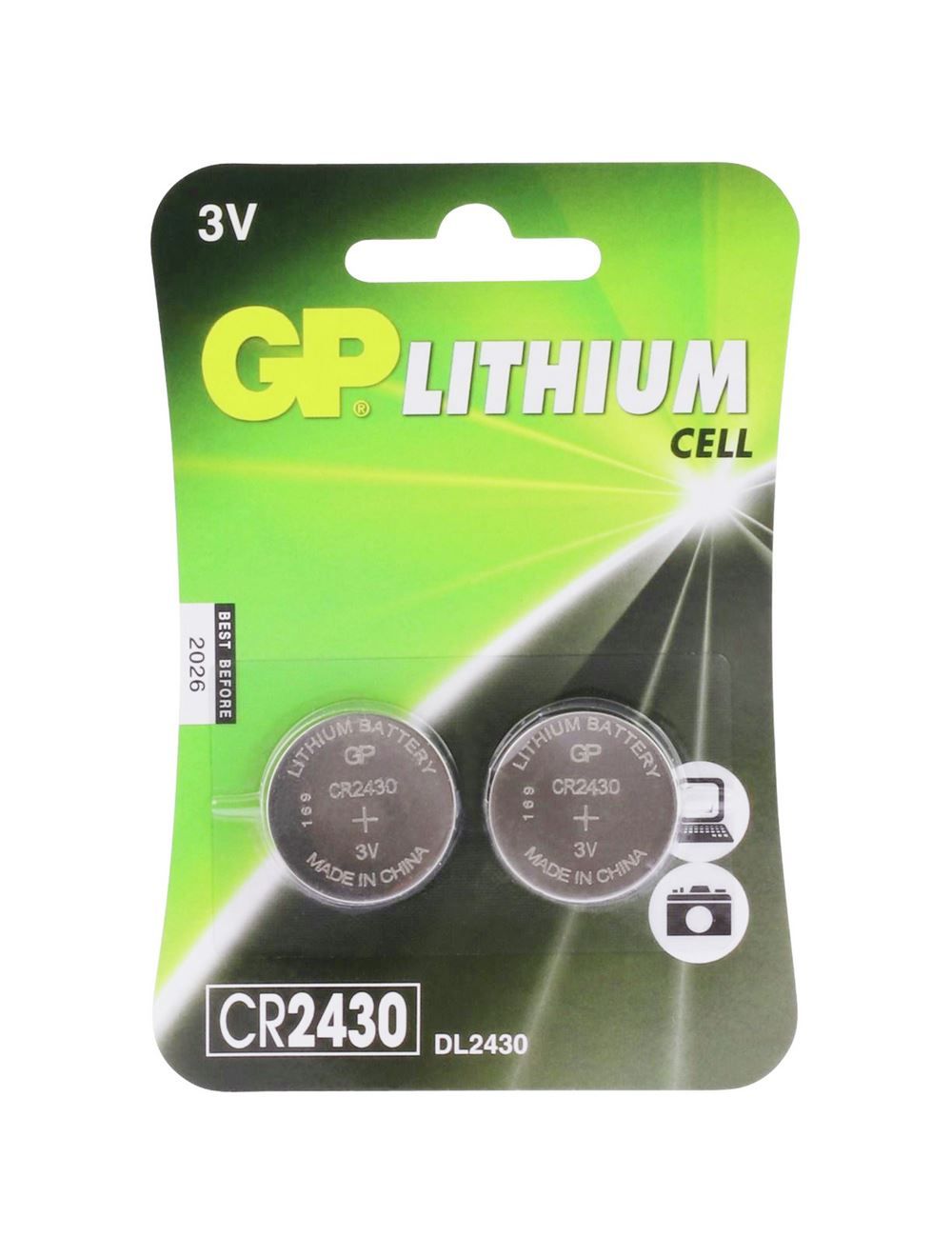 GP Lithium CR2450 Knoopcel Batterij 3V 2 stuks